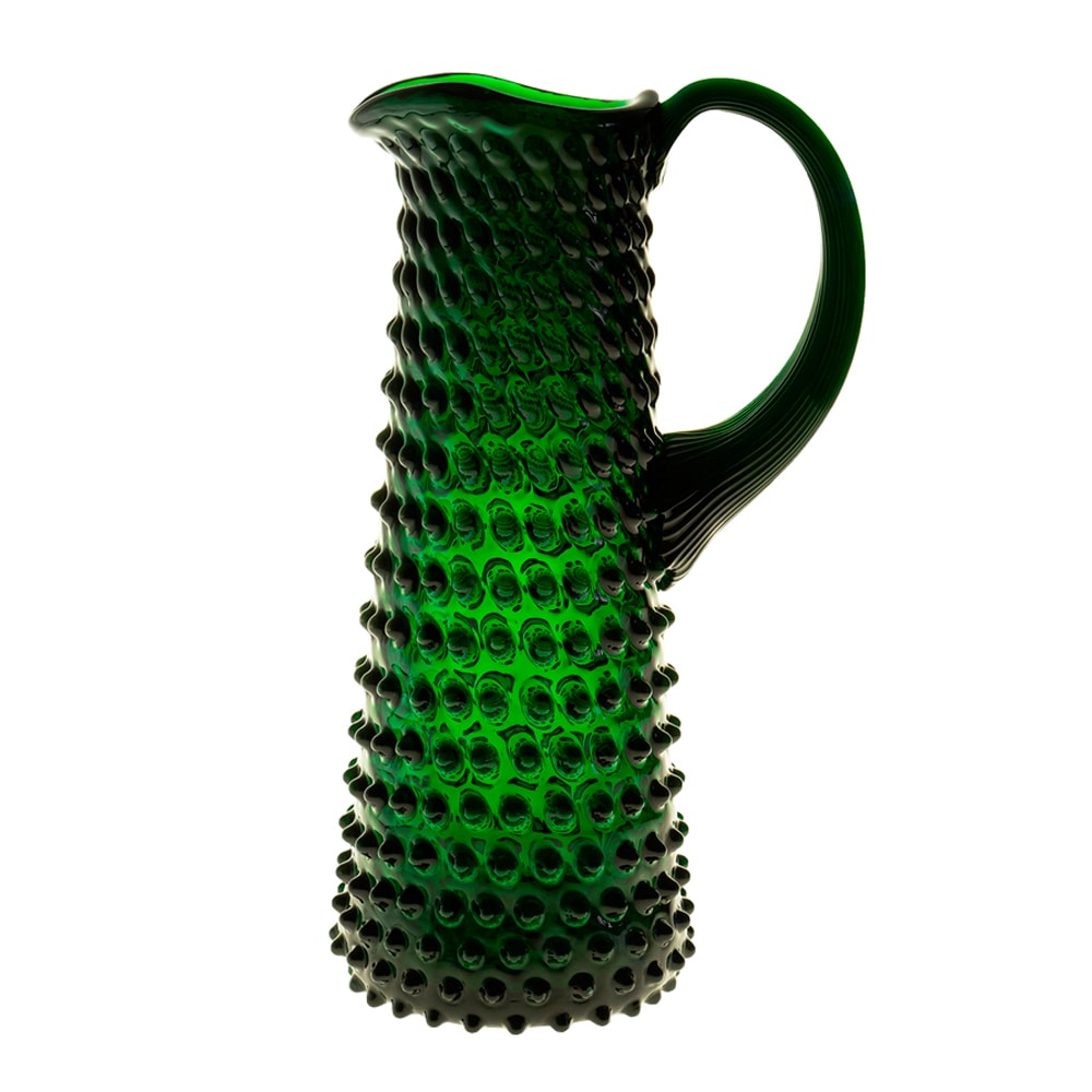 Hobnail Karaff Hög 1 L Dark Green