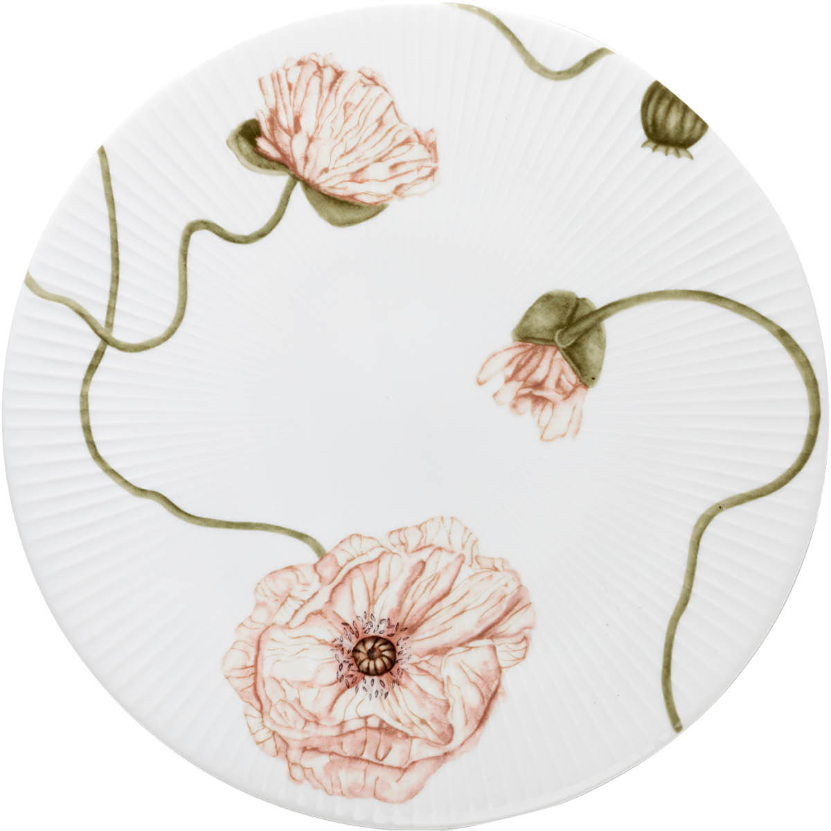 Hammersh?i Poppy Tårtfat 30 cm Vit