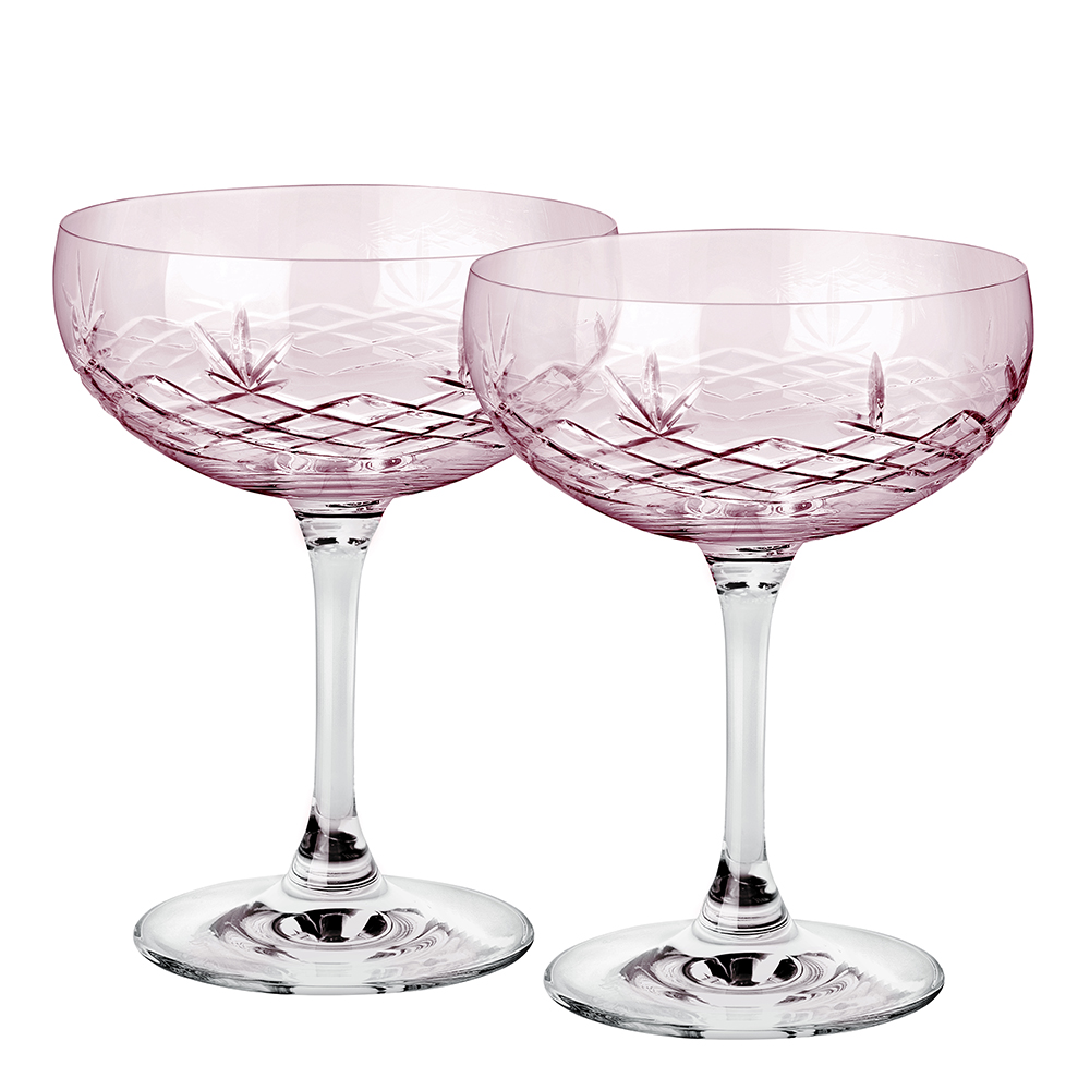 Crispy Gatsby Champagneskål 30 cl 2-pack Rosa