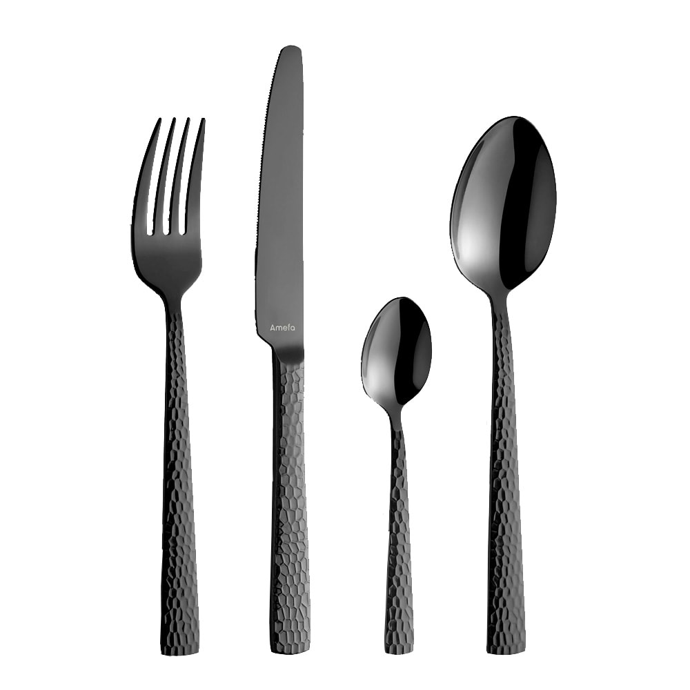 Felicity Bestickset 24 delar Svart