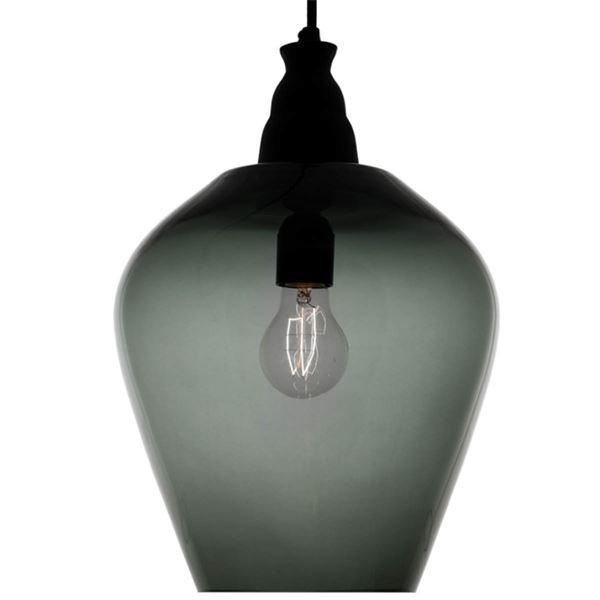 Rocks Taklampa 28 cm Kolgrå