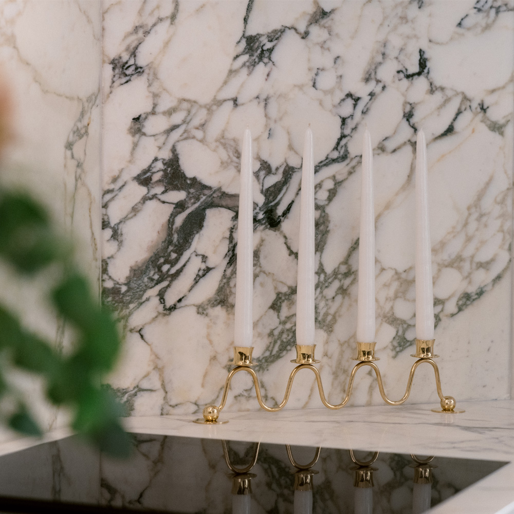 Lignano Sabbiadoro 4 Ljusstake 39 cm Guld