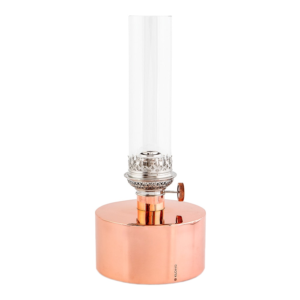 Patina Oljelampa Stor Koppar