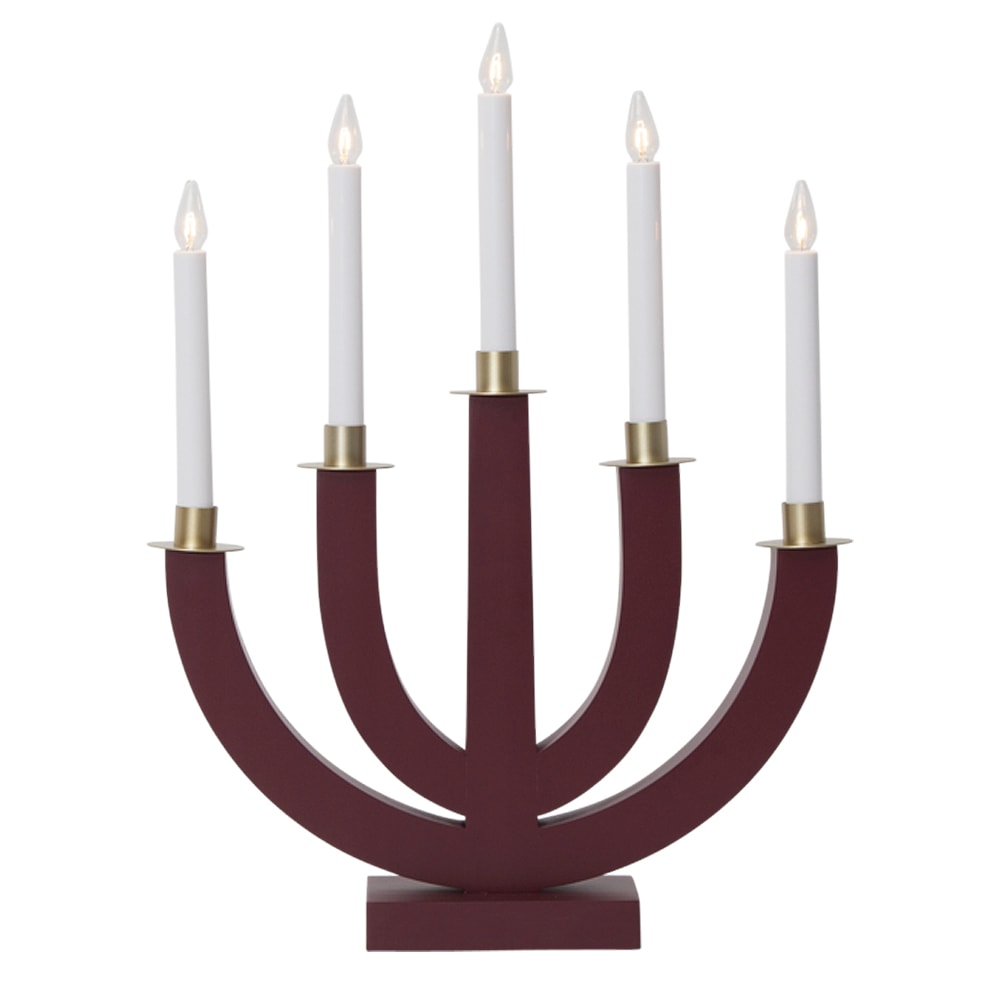 Eli Adventsljusstake 47 cm Röd