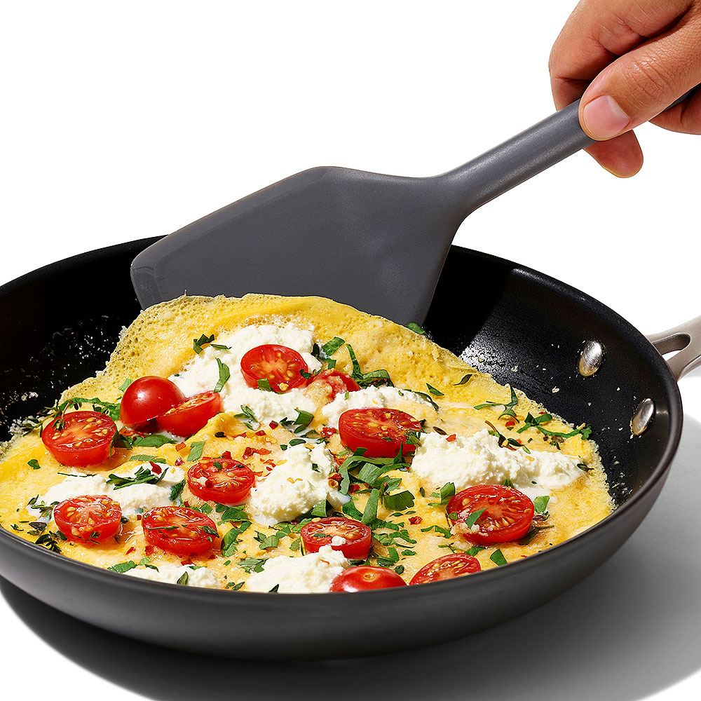 Stor Stekspade Silikon 31 cm Grå