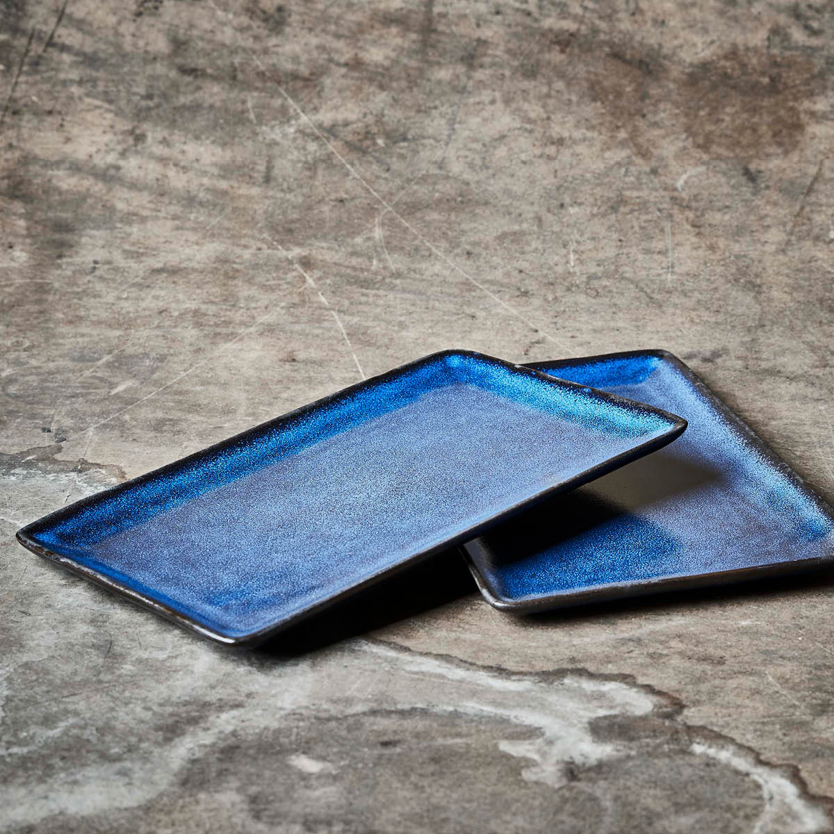 Raw Tallrik rektangulär 23,5x15 cm Midnight Blue