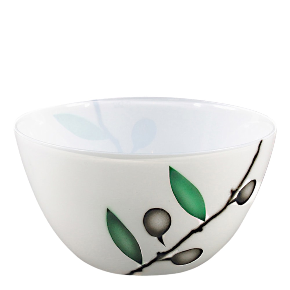 Olivia Skål 17 cm Vit