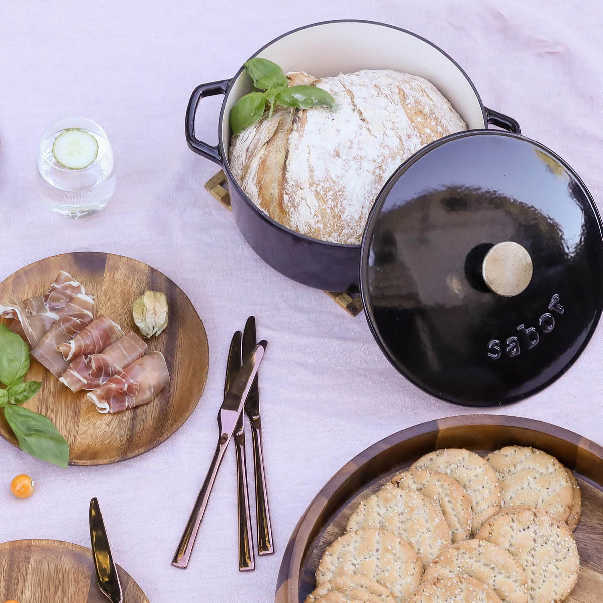 Gjutjärnsgryta 6,7L Svart