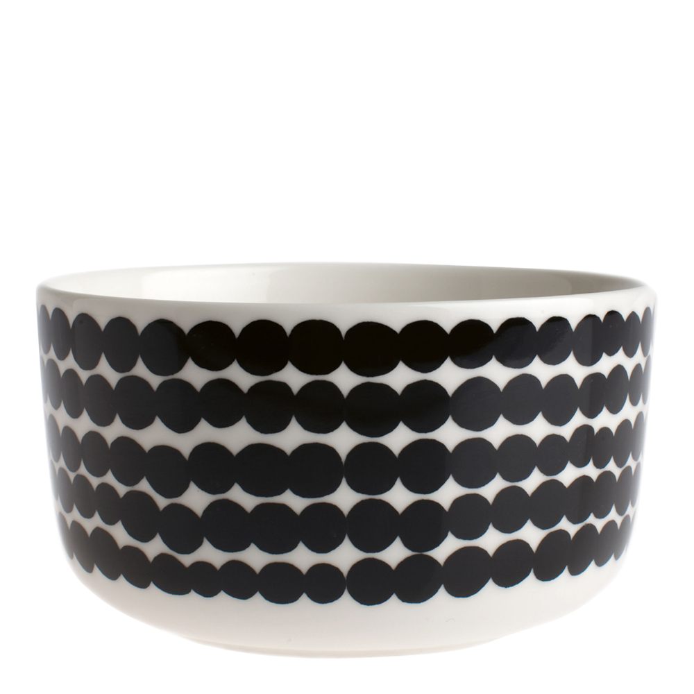 Räsymatto Skål Svart stor prick 50 cl