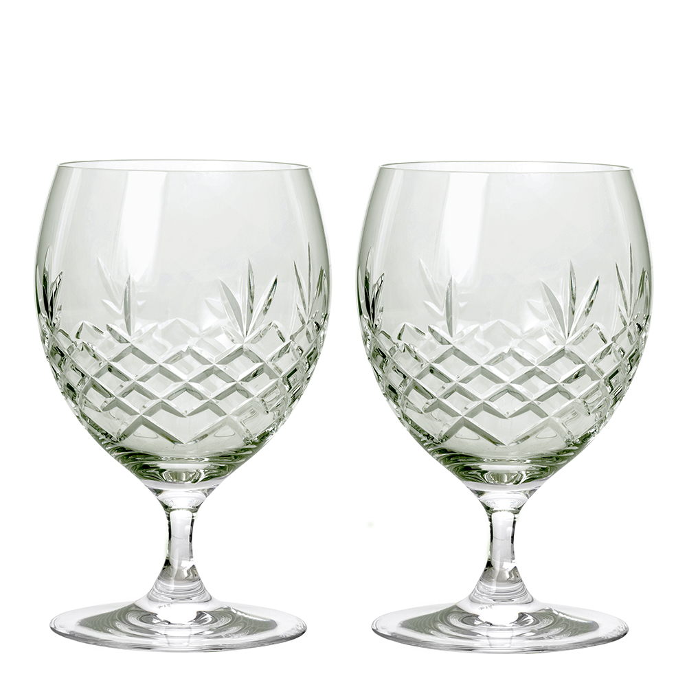 Crispy Eightball Glas på fot 55 cl 2-pack Grön