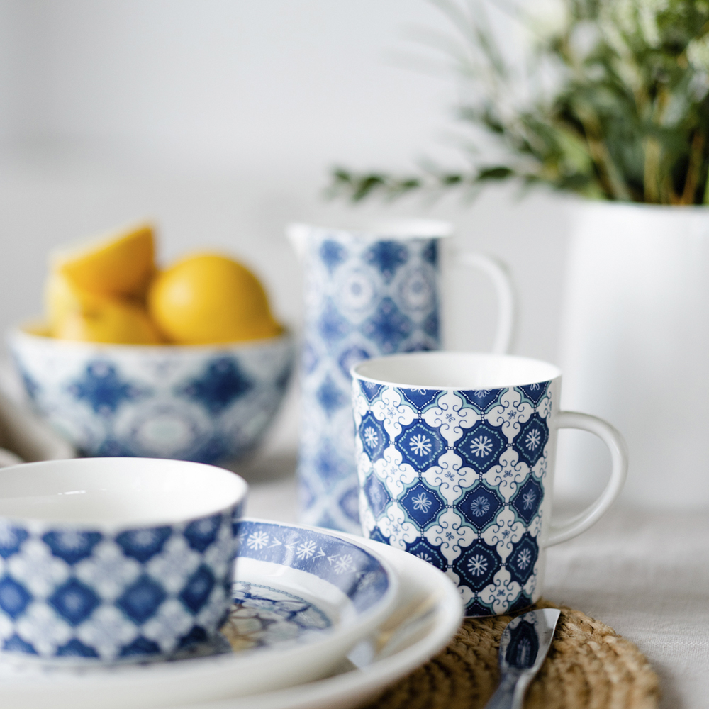 Santorini Mugg 30 cl 3-pack Blå/Vit
