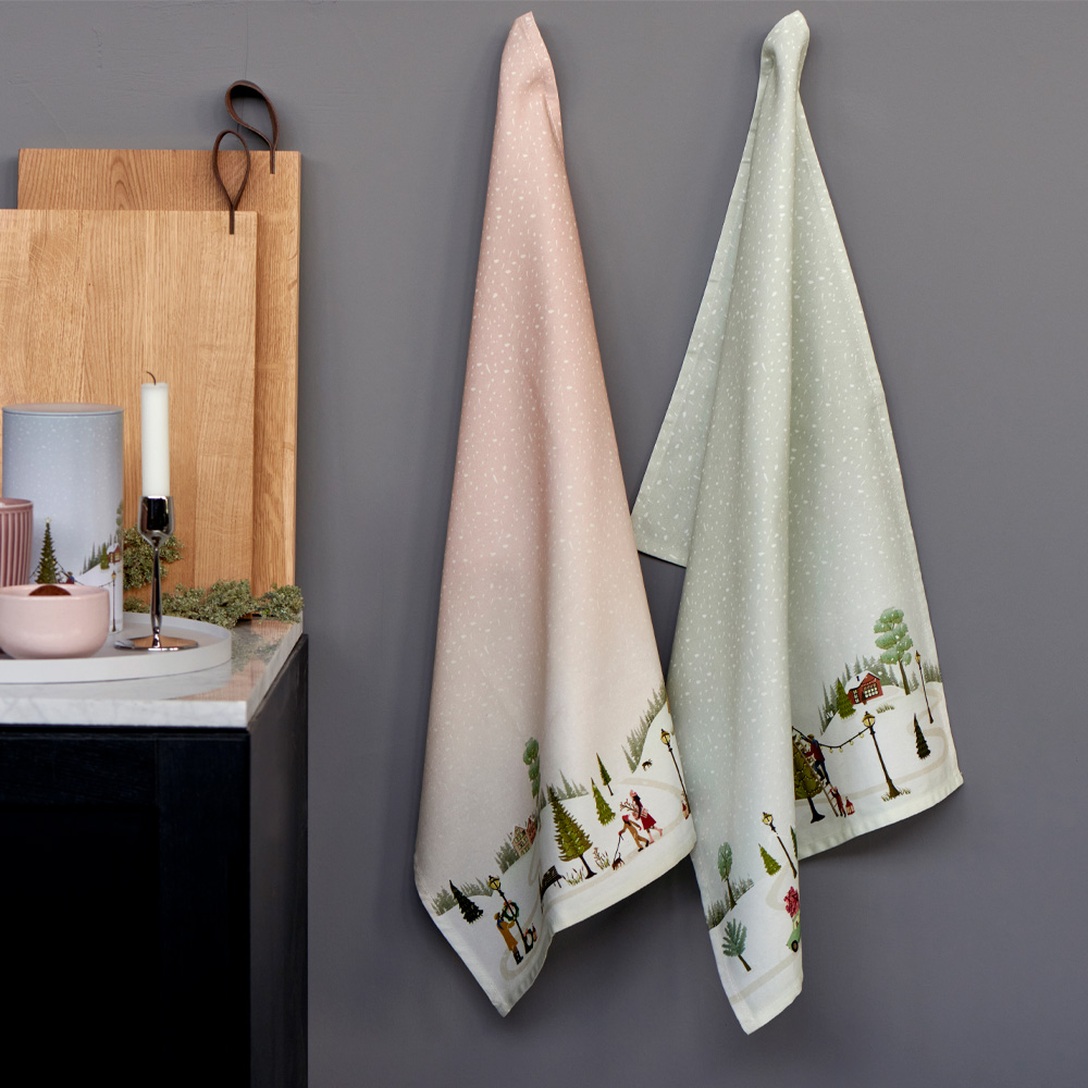 Vinter Kökshandduk 70x50 cm Arctic Ice