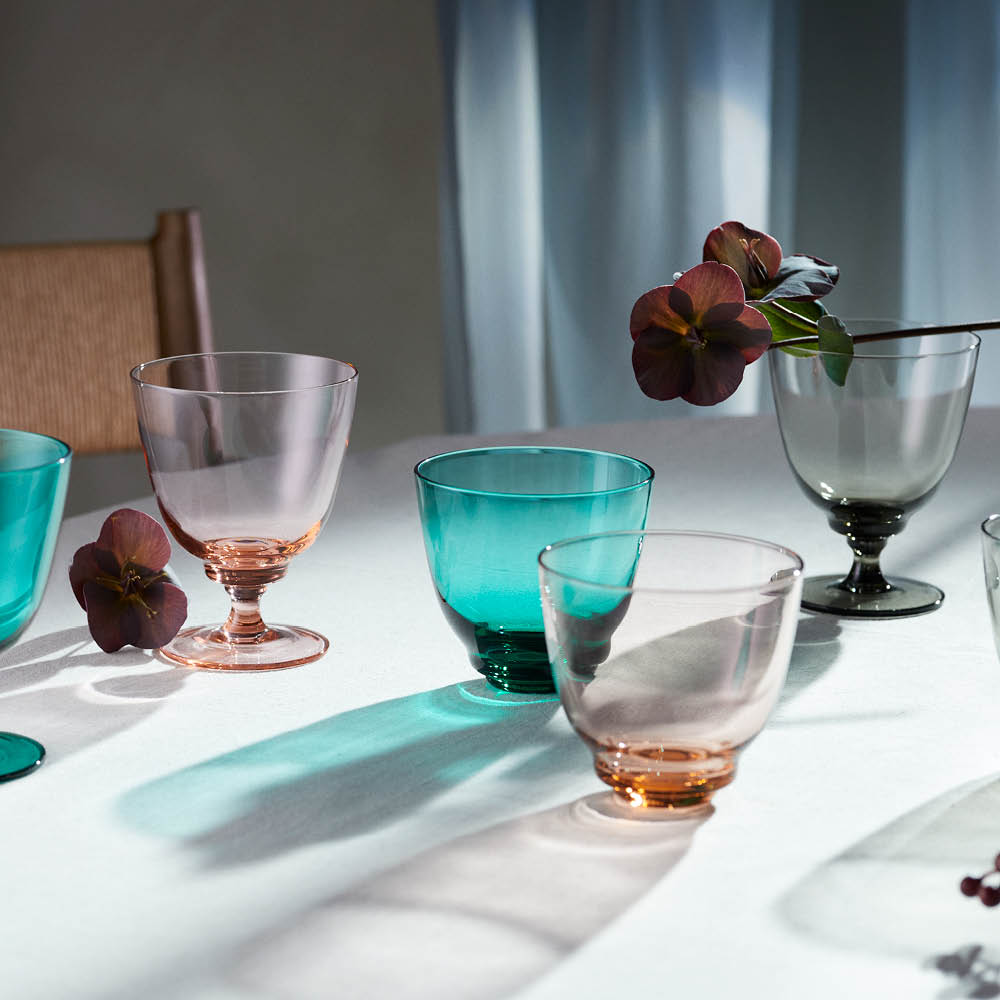 Flow Glas på fot 35 cl Smoke