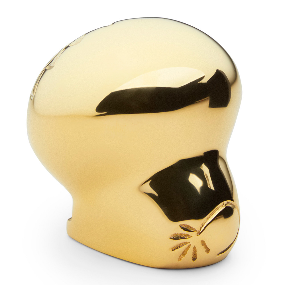 Skultuna x Lisa Larson Sittande Lejon 5,3 cm Guld