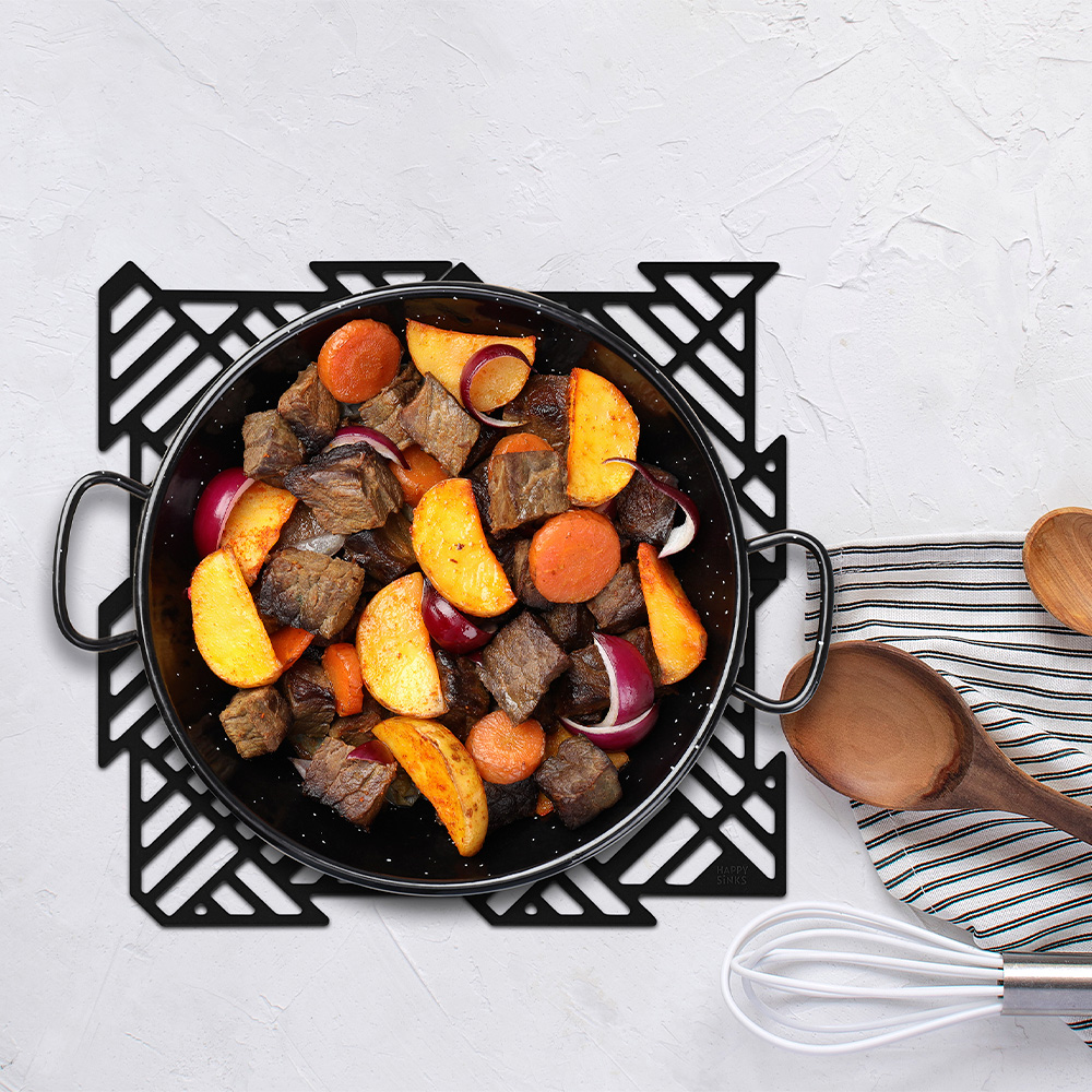 Happy Diskho-skydd Puzzle 4 delar Svart