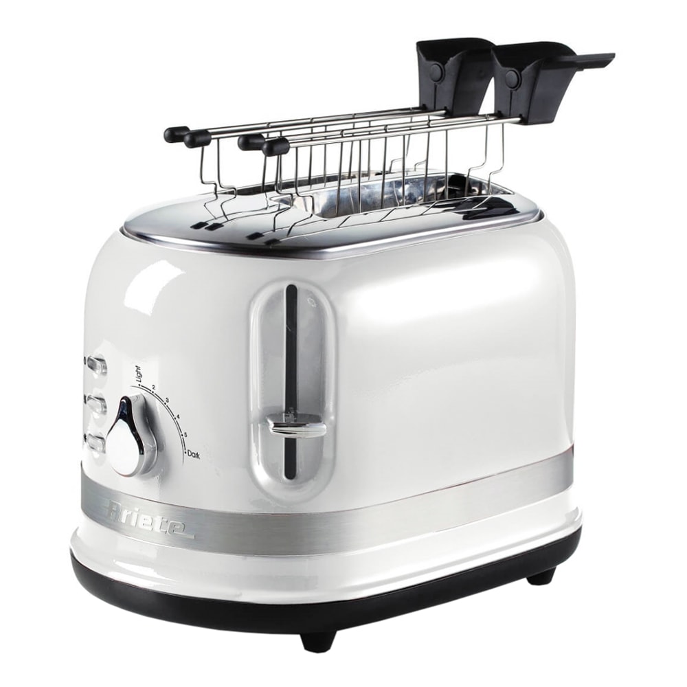 Moderna Brödrost 2 skivor + Tång Vit