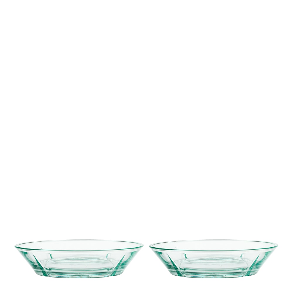 Grand Cru Recycled Desserttallrikar 16 cm 2-pack Klar/Grön