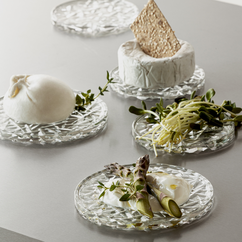 Glasunderlägg 12,5 cm Klar