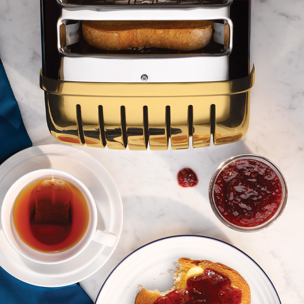 Classic Brödrost 2 Skivor Mässing