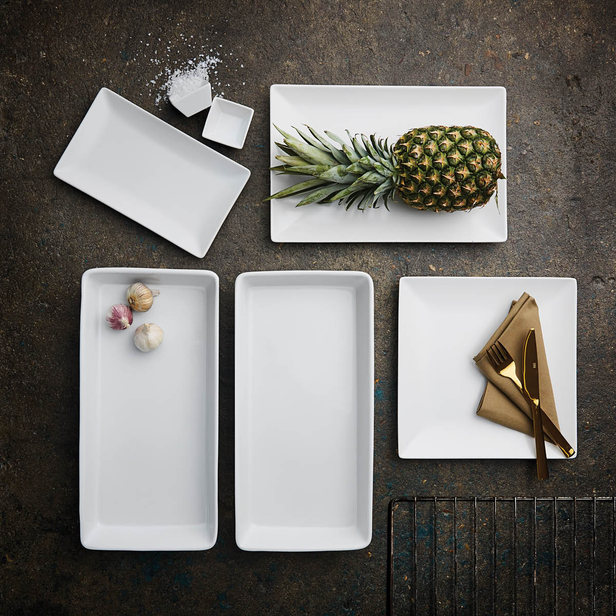 Quadro Tallrik 30x20 cm Vit