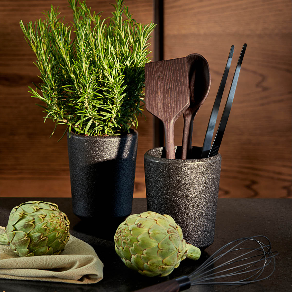 RÅ Bestickhållare 15,5 cm Svart