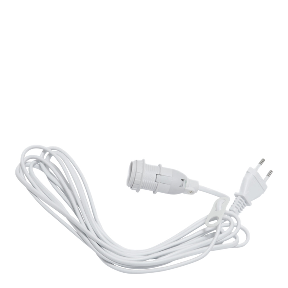 Basic Sladdställ E14 3,5 m Vit