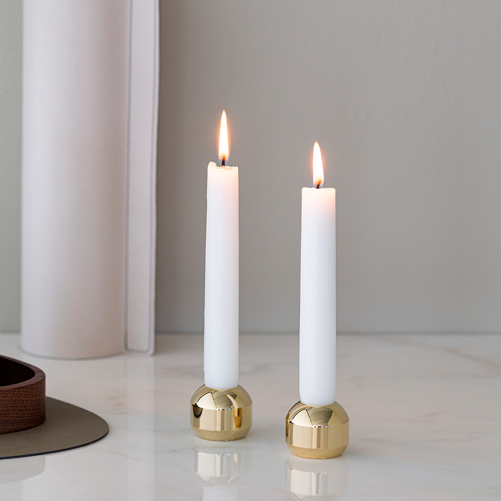 Silhouette Ljusstake 3,4 cm 2-pack Guld