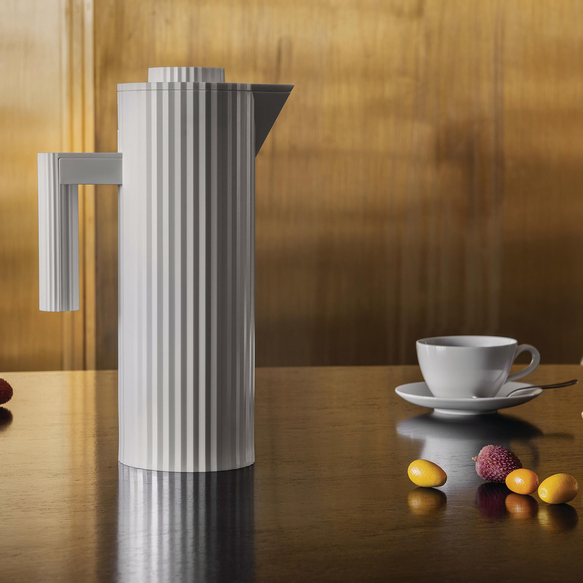 Plissé Termoskanna 1 L Vit