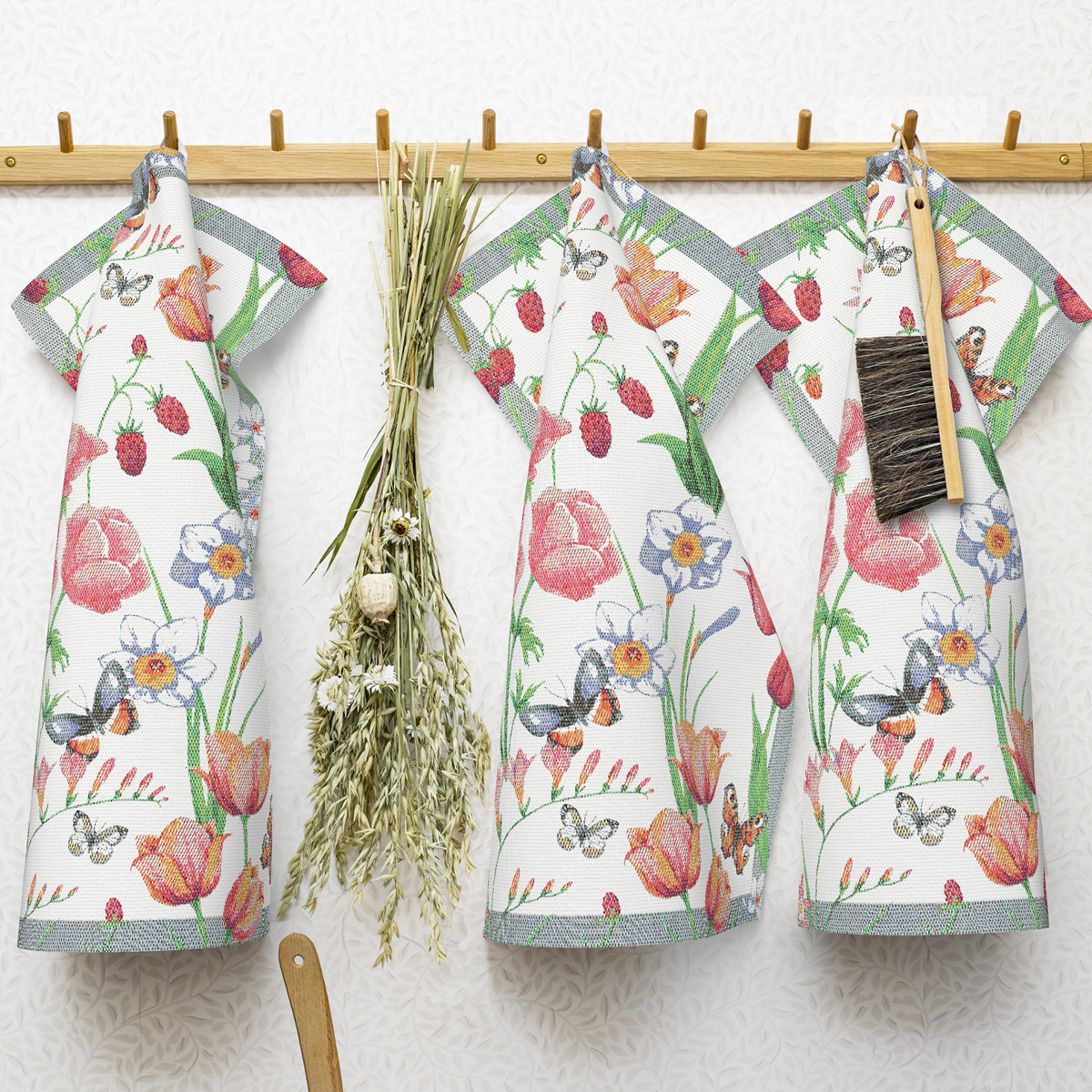 Vårfröjd Kökshandduk 35x50 cm Flerfärgad