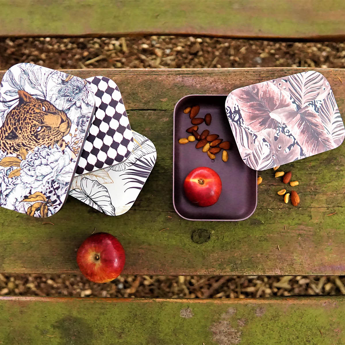 Outdoor Matlåda 0,8L Grå/Beige/Orange