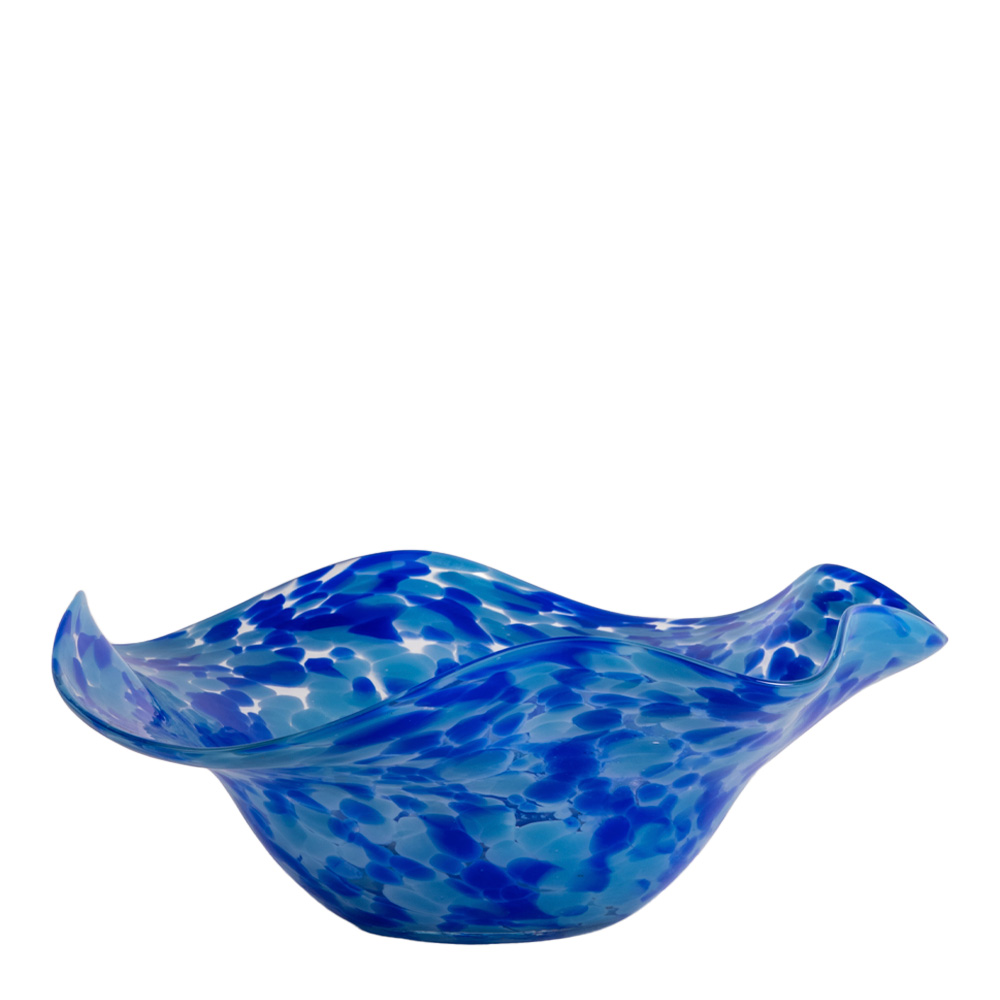 Cia Skål Böljande 30,5x30,5x11 cm Multi blå