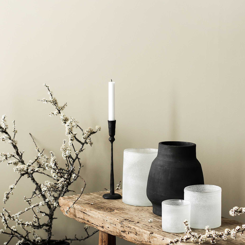 Frost Ljuslykta 13x19 cm Vit