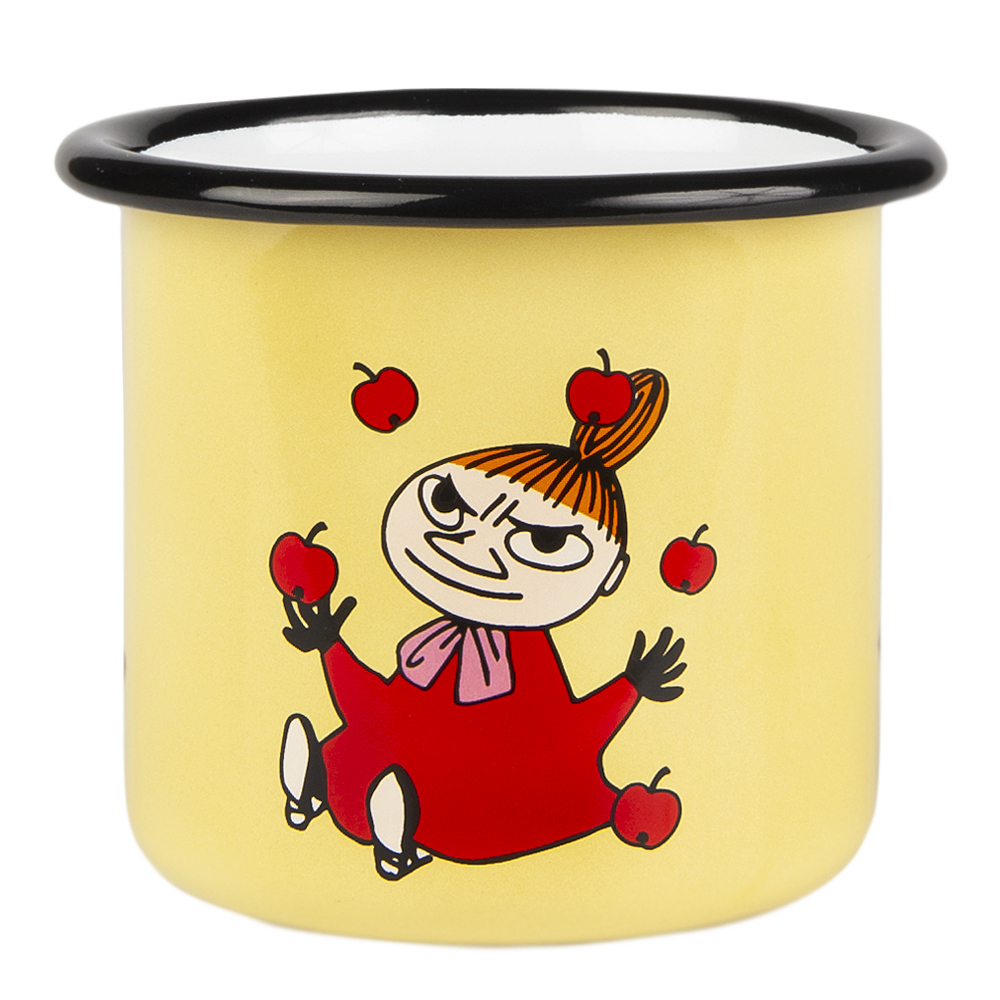 Mumin Emaljmugg Lilla My 25 cl Gul