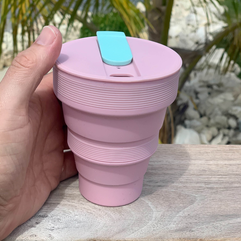 Collapsible Cup 35cl Pink