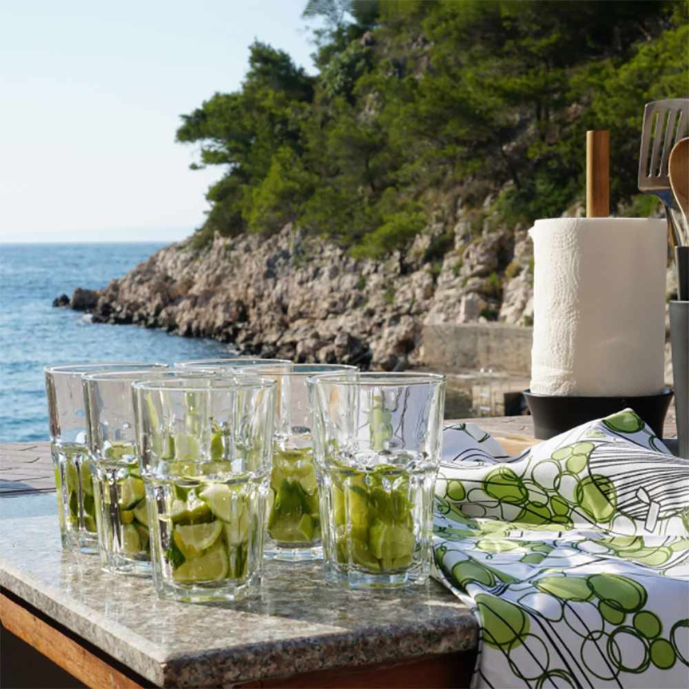 Sweden from Above Kökshandduk Forest 50x70 cm Grön