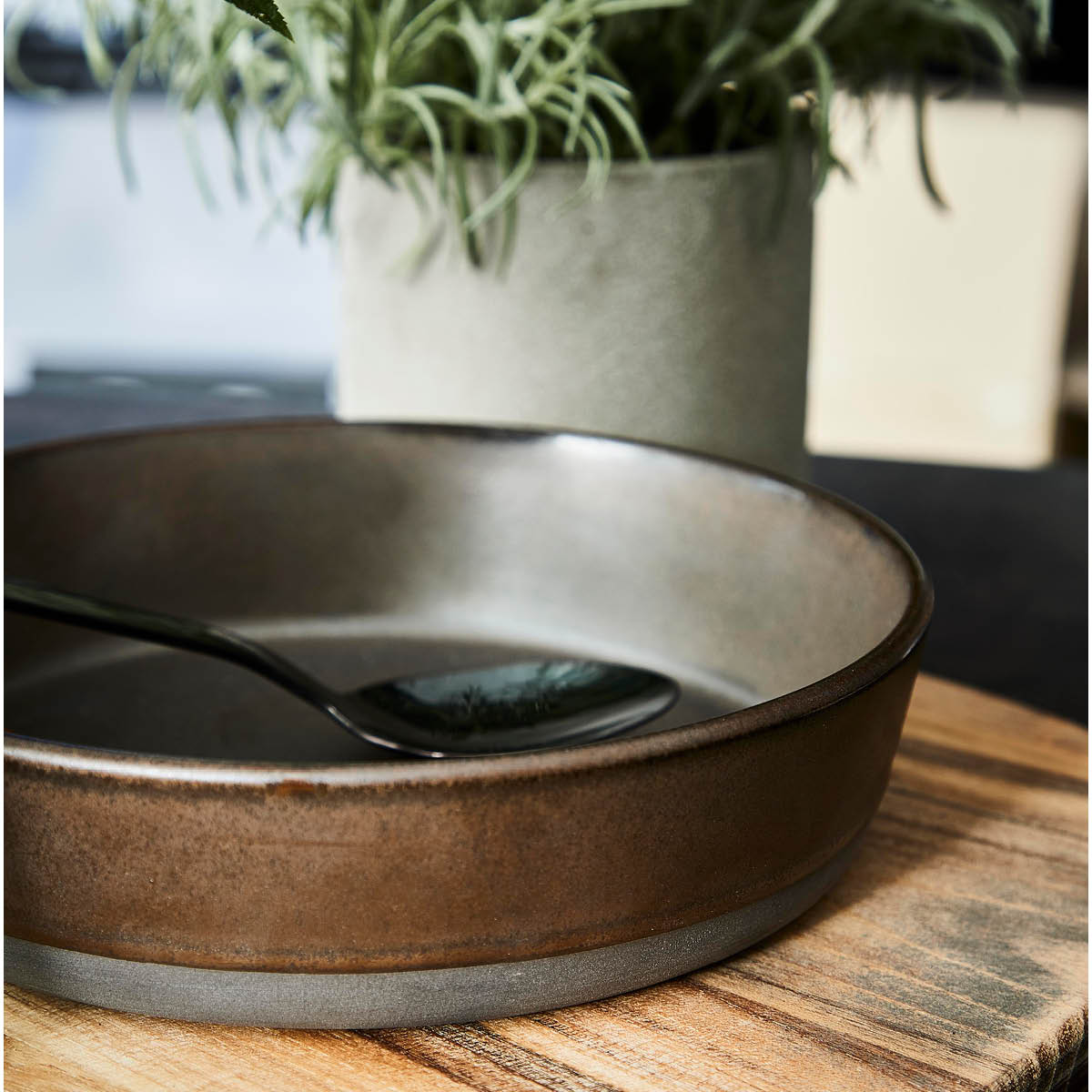 Raw Sk&aring;l 19,4 cm Metallic Brown