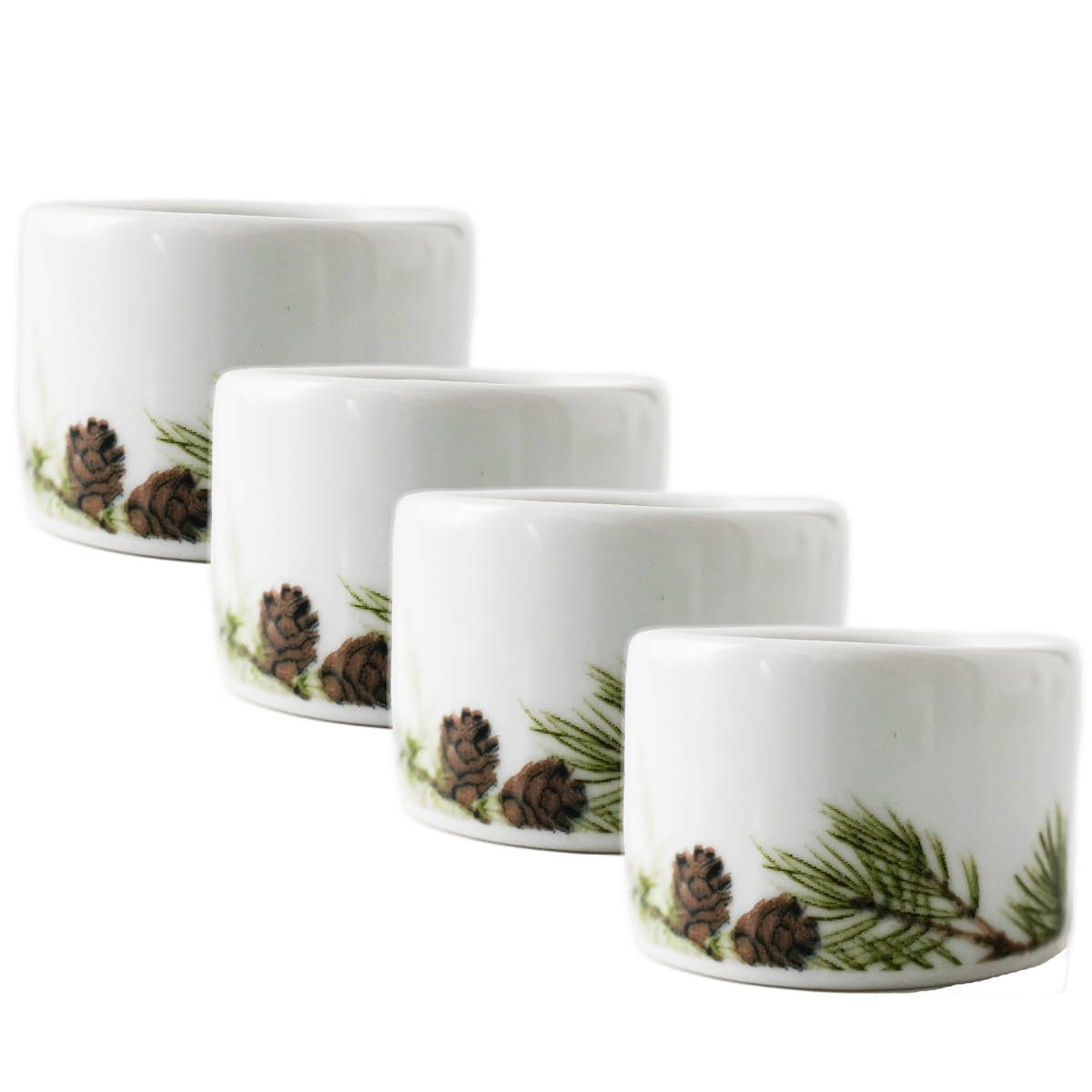 Nostalgi Servettring 4-pack Vit/Grön