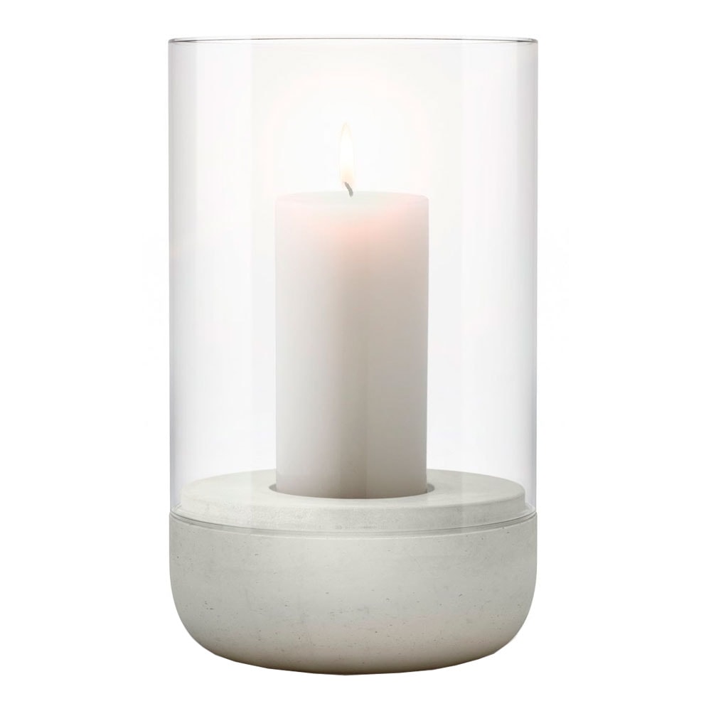 Calma Stormlykta med ljus 20 cm Ljusgrå