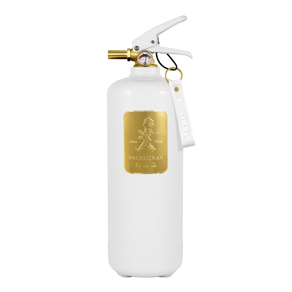 Solstickan Brandsläckare 2 kg Vit/Guld