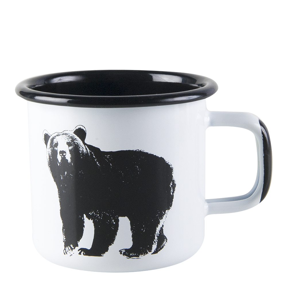 Nordic Emaljmugg Bj&ouml;rnen 37 cl Vit