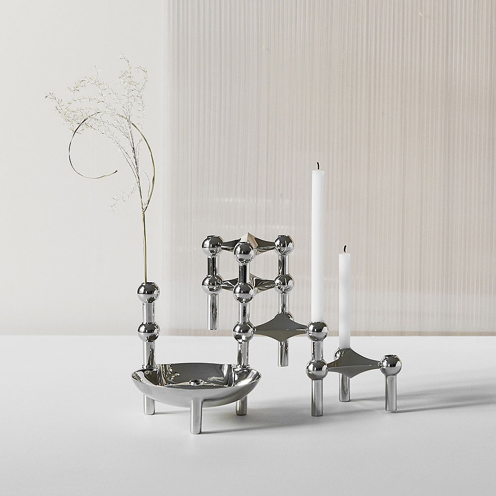 Stoff Nagel Sk&aring;l 13,8 cm Krom