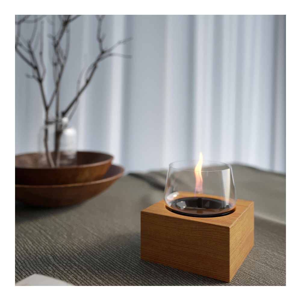 Poppy Lykta 16 cm Trä