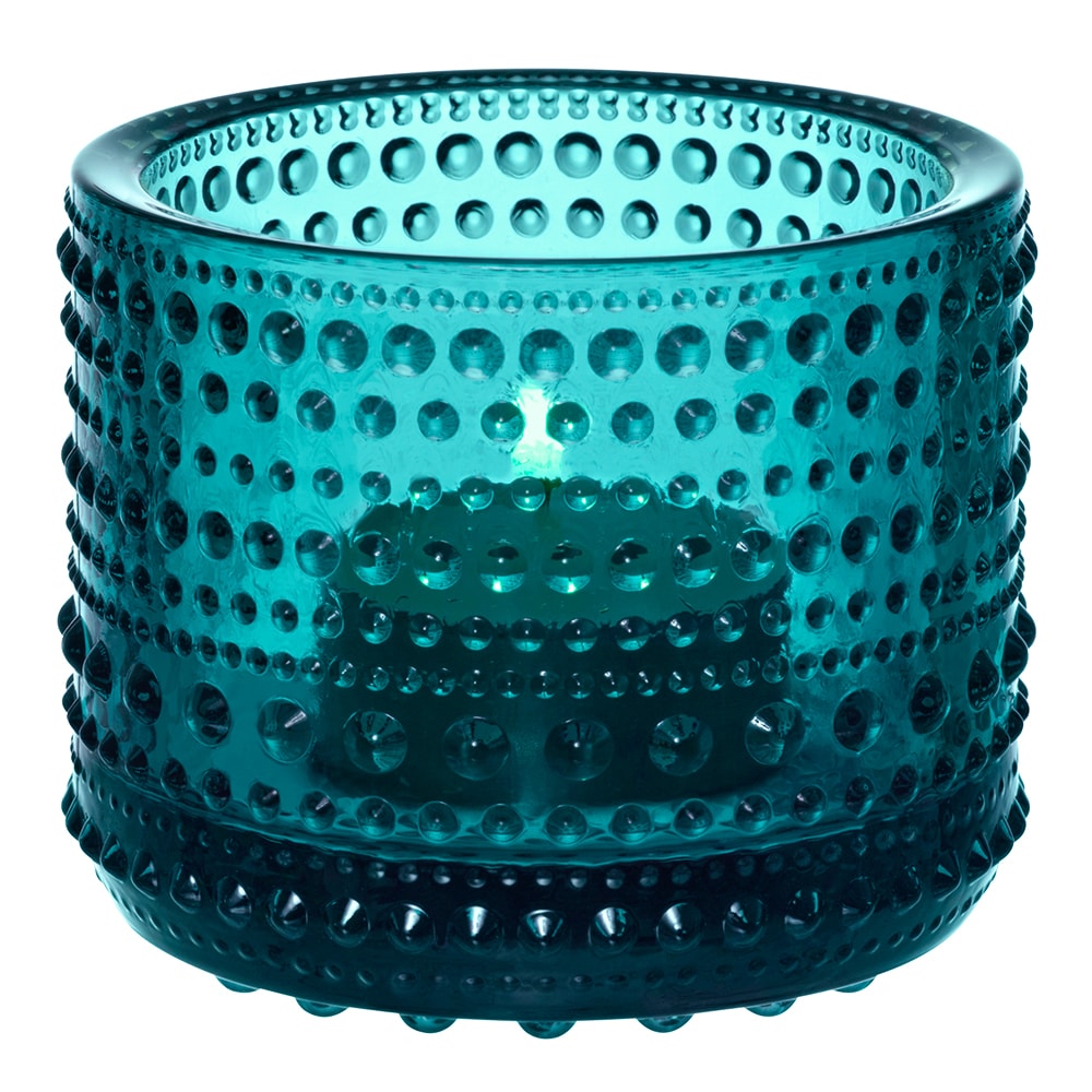 Kastehelmi Ljuslykta 6,4 cm Havsblå