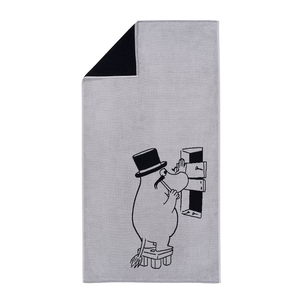 Mumin Badhandduk 70x140 cm Muminpappa Grå