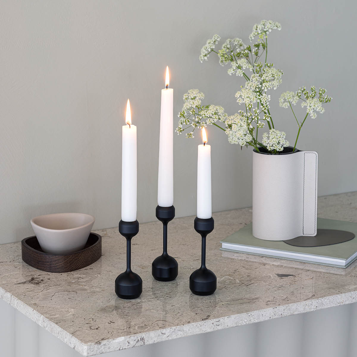 Silhouette Candleholder Silhouette 145 Candle Holder Svart