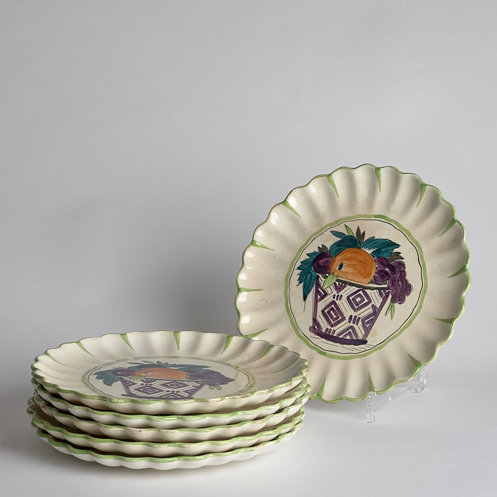 SÅLD Frukttallrikar 6 st