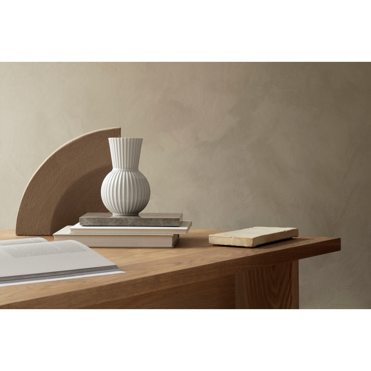 Lyngby Tura Vas 18 cm Vit