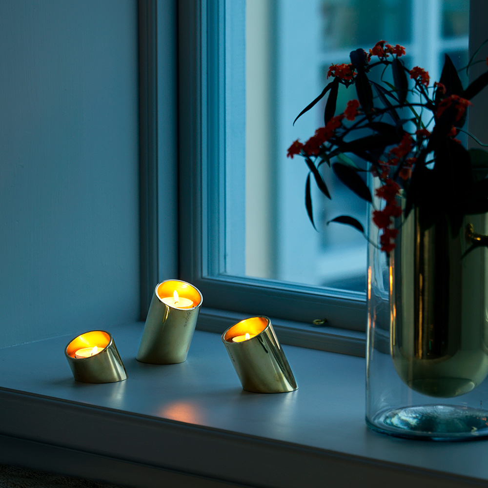 Tipp Ljusstake 3 delar Mässing