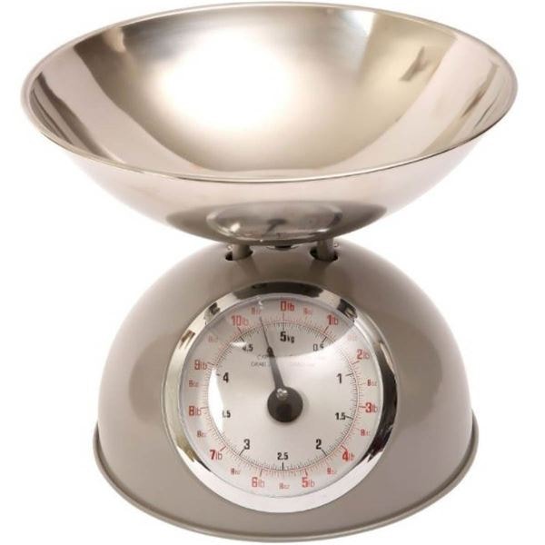 Köksvåg 2L Skål Grå