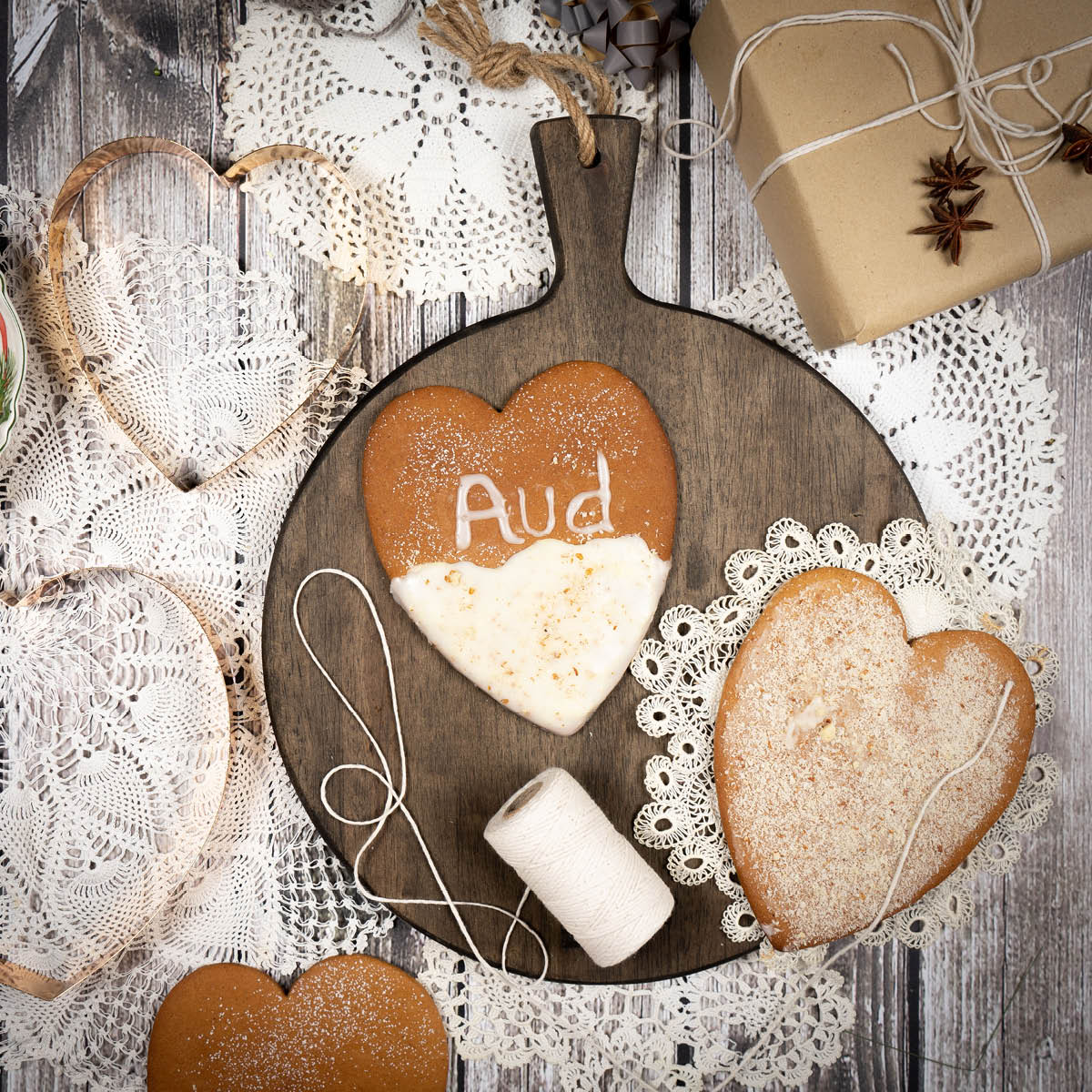 bAYk Pepparkaksform Hjärta 15 cm Koppar